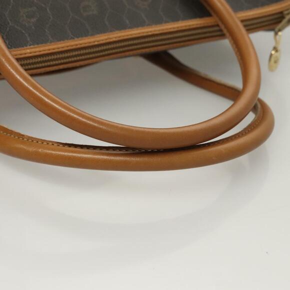 DIOR Honeycomb Canvas Hand Bag Pvc Black Gold - Picture 7 of 12